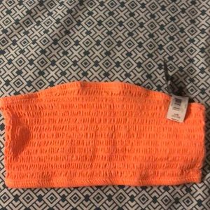 Neon Orange Bandeau/Tube top